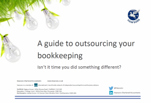 A guide to outsourcing your bookkkeeping