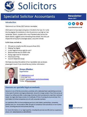 Solicitors newsletters winter 2017