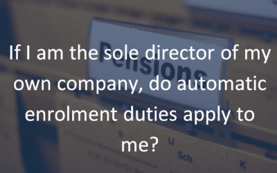 Clarification on automatic enrolment and directors