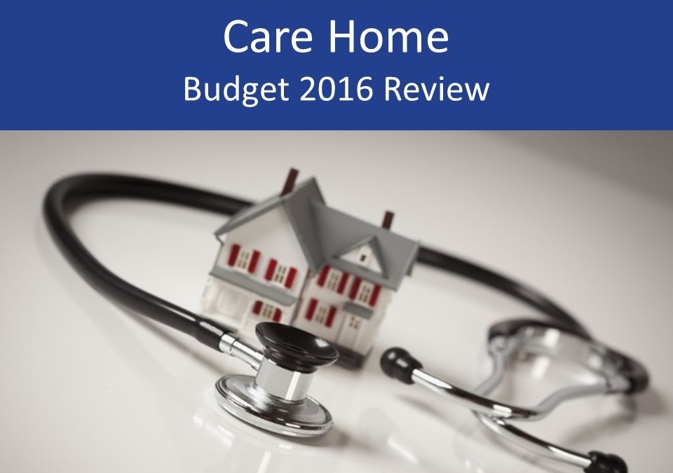 Care home 2016 Budget review