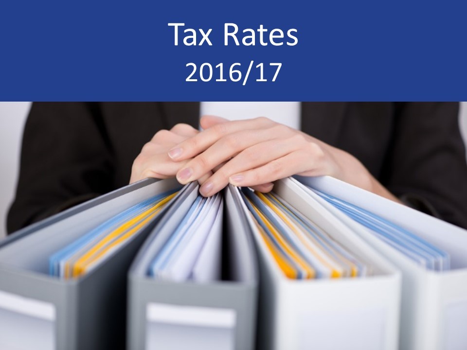 Tax rates 2016/17