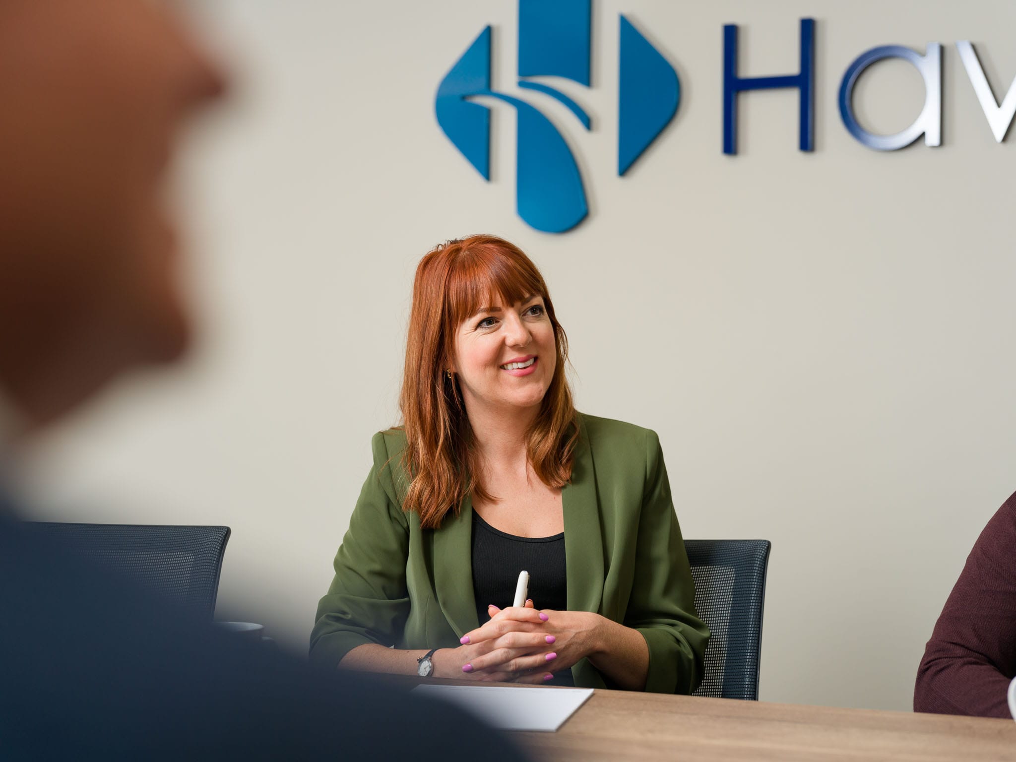 Jenny Brown in a Meeting